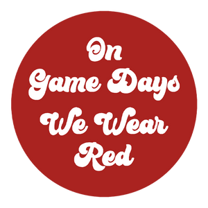 NC State Wolfpack On Gamedays We Wear Red Button