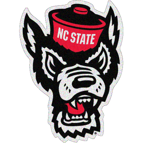 NC State Wolfpack 3" Glitter Wolfhead Magnet