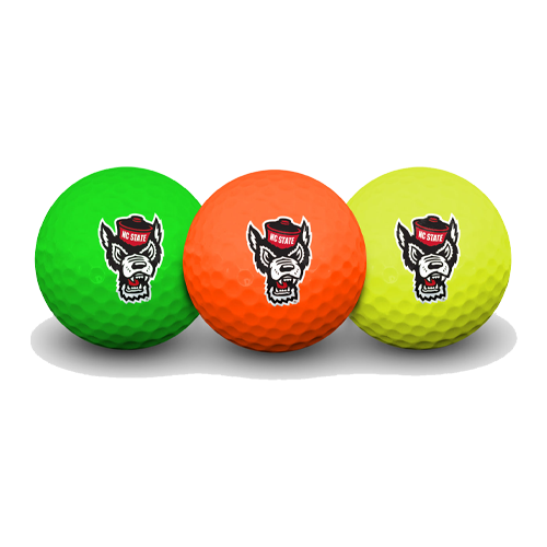 NC State Wolfpack Multi-Color Golf Ball 3-Pack