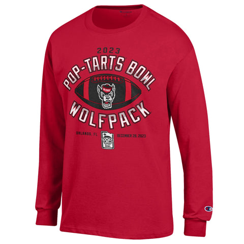 Nc State Wolfpack Red 2023 Pop-tarts Bowl Long Sleeve T-shirt