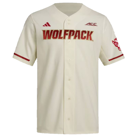 NC State Wolfpack adidas 2025 Cream Baseball Jersey