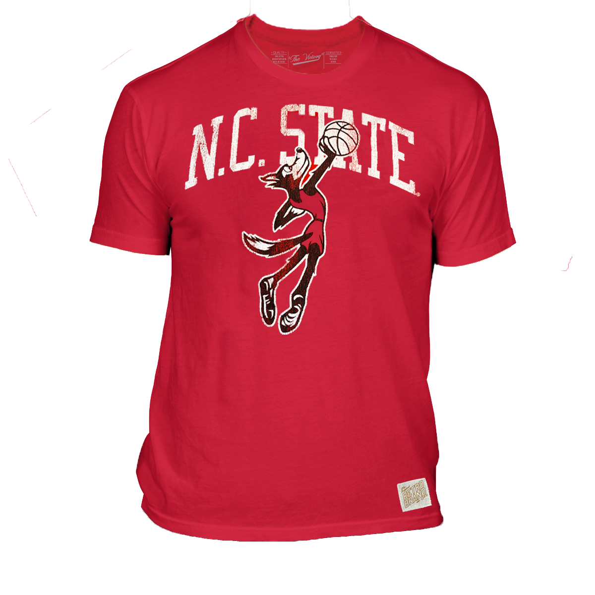 NC State Wolfpack Youth Red Vintage Basketball T-Shirt