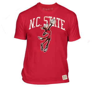 NC State Wolfpack Youth Red Vintage Basketball T-Shirt