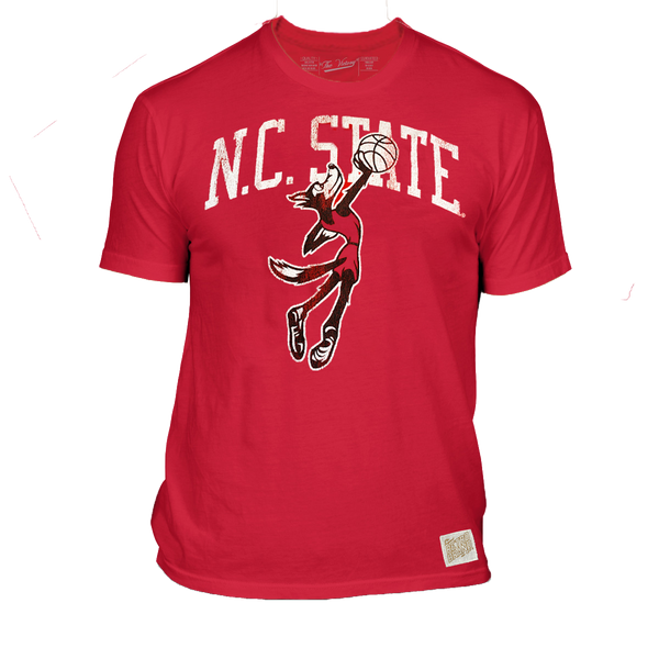 NC State Wolfpack Youth Red Vintage Basketball T-Shirt