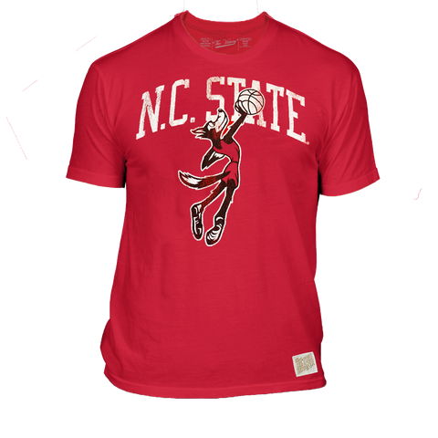 NC State Wolfpack Youth Red Vintage Basketball T-Shirt