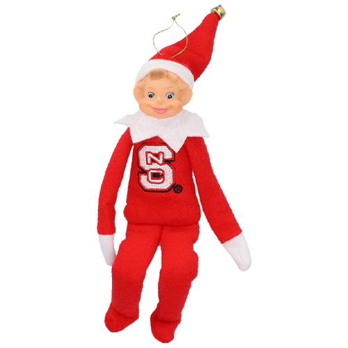 NC State Wolfpack Elf Ornament