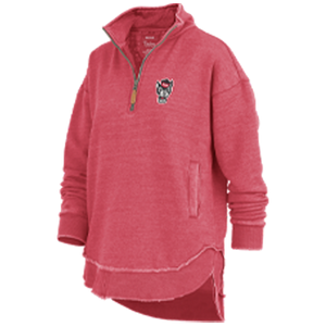 NC State Wolfpack Women's Red Northfolk 1/4 Zip Jacket