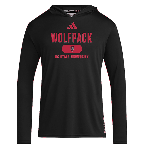 NC State Wolfpack Adidas Black Hoodie Long Sleeve