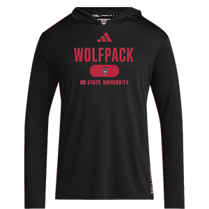 NC State Wolfpack Adidas Black Hoodie Long Sleeve