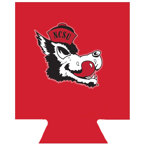 NC State Wolfpack Red Slobbering Wolf Insulated Can Koozie