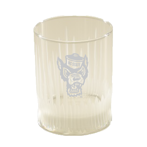 NC State Wolfpack 14 oz Spear-Cut Rocks Glass