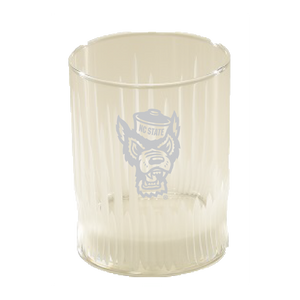 NC State Wolfpack 14 oz Spear-Cut Rocks Glass