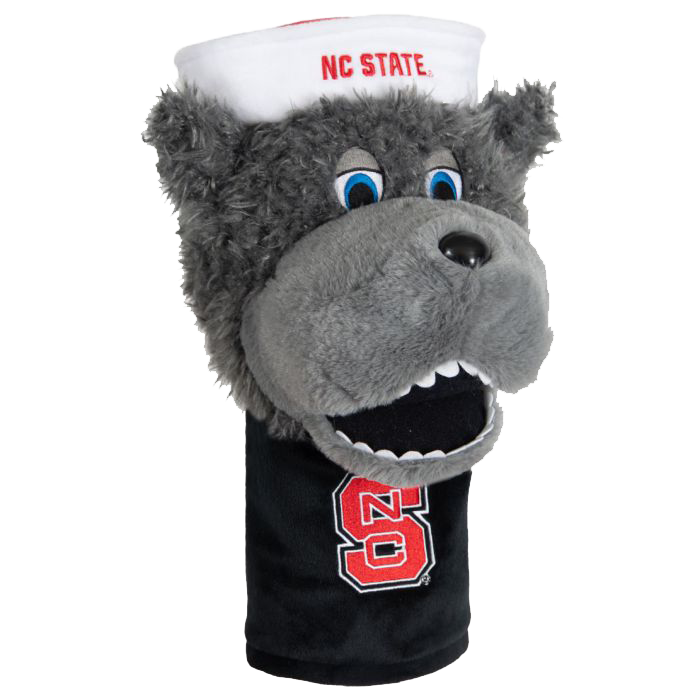 NC State Wolfpack Plush Wolf Mascot Golf Headcover