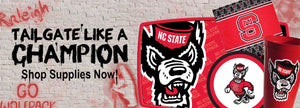 NC State Wolfpack Logo Block S Autograph Football – Red and White Shop