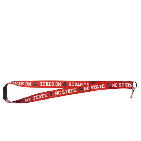 NC State Wolfpack Red Wolfhead Lanyard w/Breakaway Release