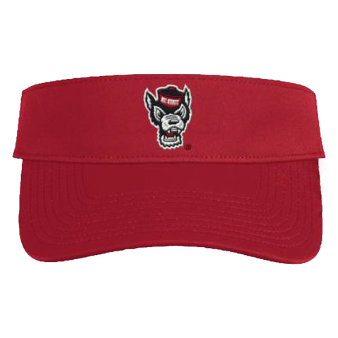 NC State Wolfpack Adidas Red Wolfhead Visor