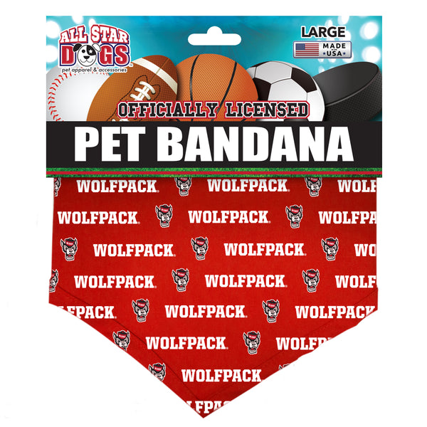 All Star Dogs NC State Wolfpack Pet Bandana (Small)