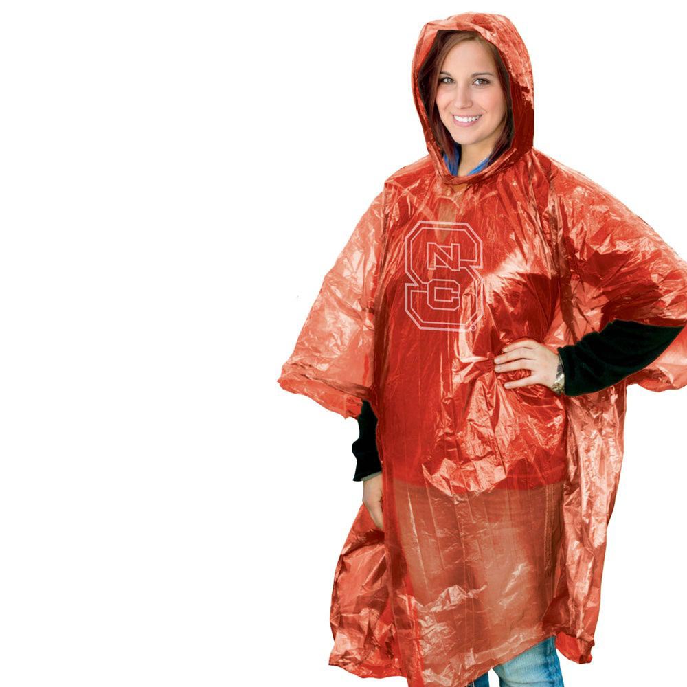 NC State Wolfpack Wincraft Red Block S Rain Poncho Success