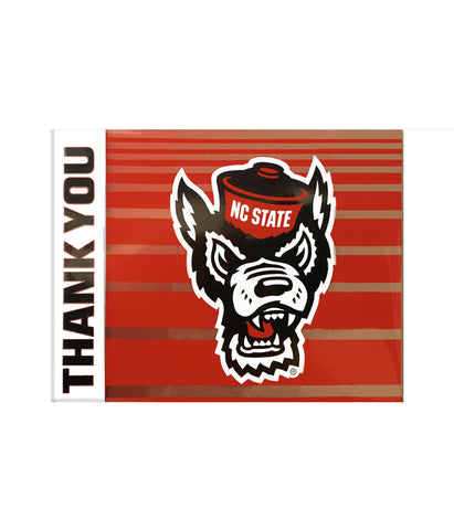 NC State Wolfpack Wolfhead Thank You Card Set